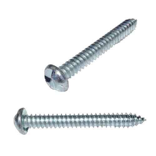 OWTS101 #10 X 1" Pan Head, One-Way Slotted, Tapping Screw, Type A, Zinc